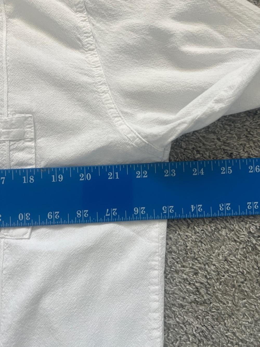 Farthest Point Casuals Men's Peruvian Pima Pin-tuck White Textured Shirt -Size M - Picture 12 of 14